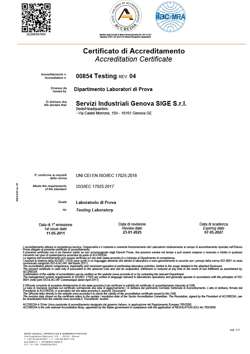 Certificazioni