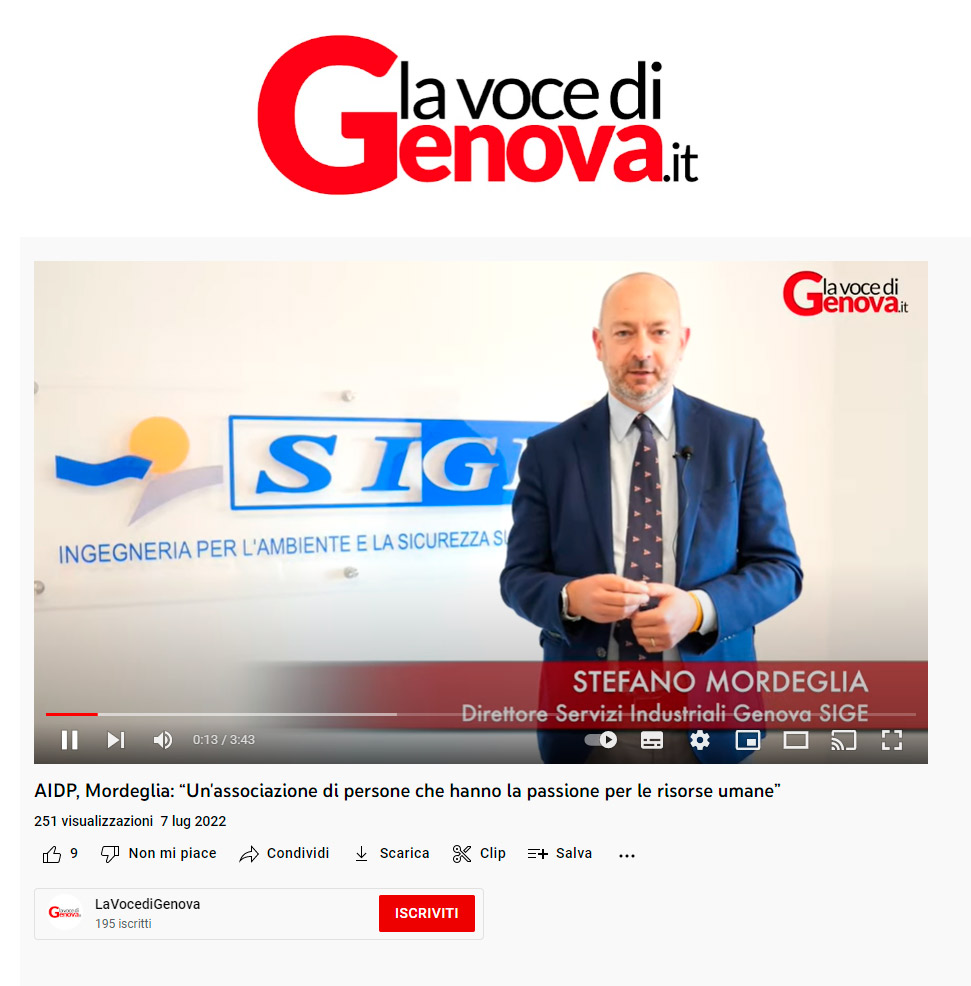 Intertvista su La voce di Genova